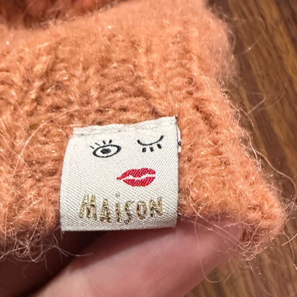 Scotch&Soda Maison Scotch Orange Fuzzy Sweater L - Picture 5 of 7